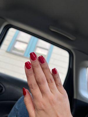 Asked for square shaped and got different shapes on each ones and got my fingers stained.