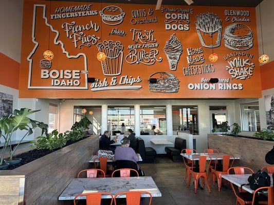 Big Bun - Garden City, Idaho. Tenant improvement of the interior and exterior.