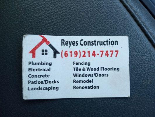 Reye's Construction