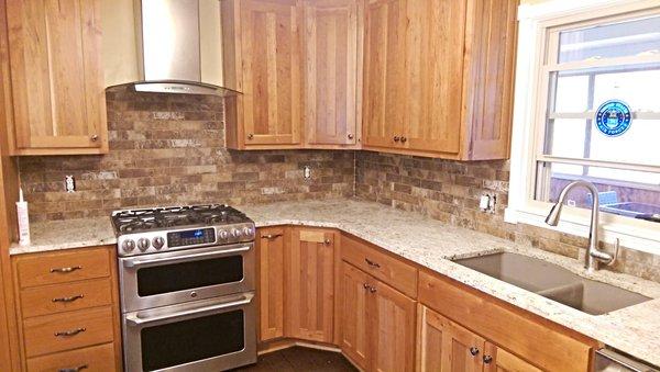 Bring Your Farmhouse Taste in with a Fun, Brick Backsplash!