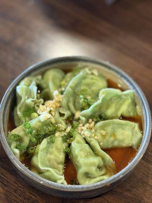 Edamame dumplings