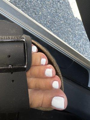 Pedicure with gel...