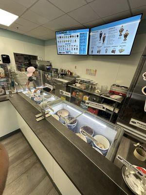 Ice cream counter