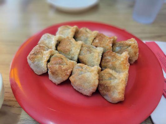 Pork & Chive pan fried dumpling.