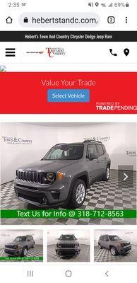 The new vehicle we bought elsewhere.