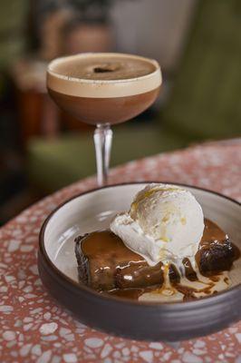 Espresso Martini & Brownie