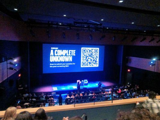 Large screen makes every seat a good seat!