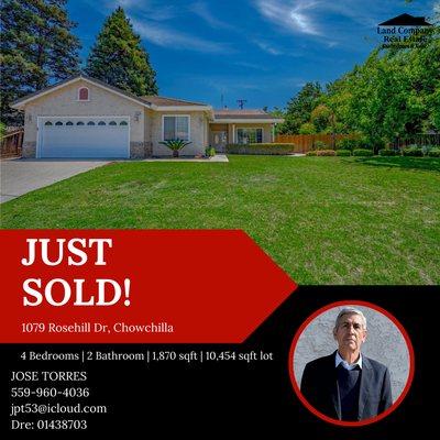 Sold by Jose! Another one off the market!
