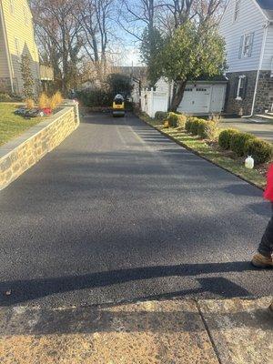 Claymont,Delaware installed 3 inches of hot asphalt