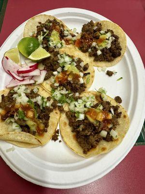 Beef tacos