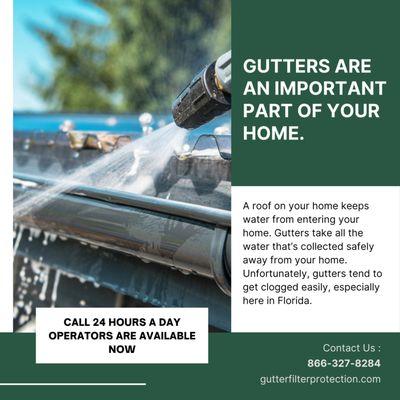 Gutter guards for your Florida home by Gutter Filter Protection.