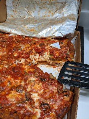 Large Supreme Pizza cake
