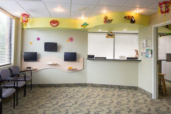 Our warm and friendly reception area