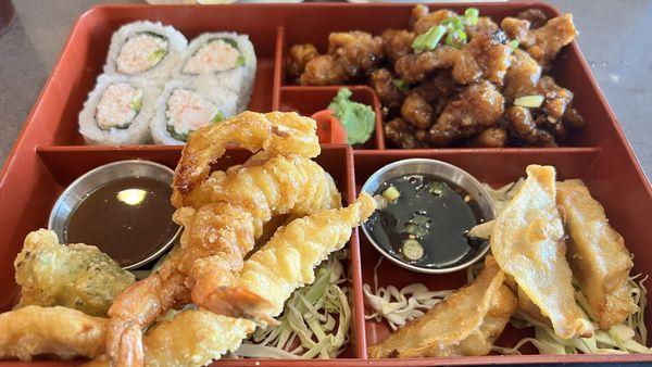 Excellent General Tso's Bento Box!