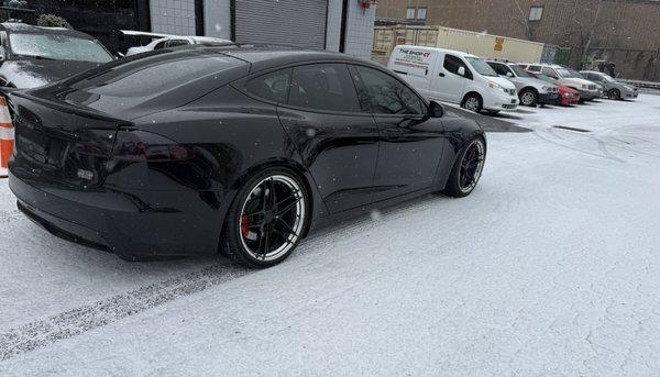 Mounted, balanced, aligned 3rd party wheels.