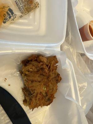 This is a chicken fritter, very good
