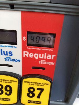 $4.10 a gallon. Yikes