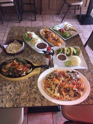 Assorted dishes
