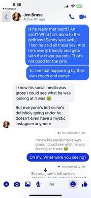 Examples of what coach robert does to others on the team