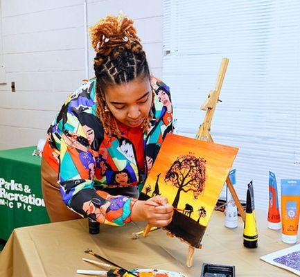 Painting with Ms. K once