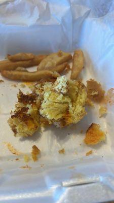 there lil slider burgers with crumbled buns @ 11.99