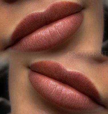 Defined shape, desired color and illusion of fullness without filler