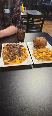 Poutine and Build-your-own burger