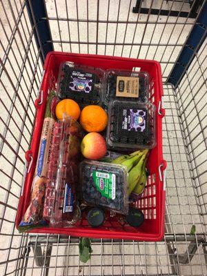 Entire basket of groceries for $10!