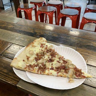 Fat Slice of Chicken Bacon Ranch Pizza: bargain at $4