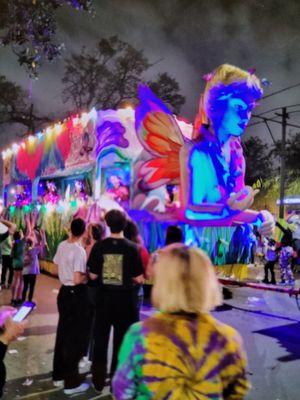 My fav super crew and I thought most playful, was the Krewe of Muses. The had dozens of floats and threw the best goodies.