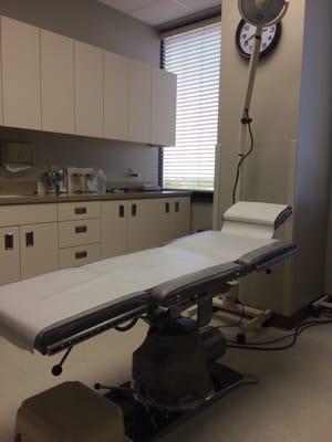 First exam, but this is the procedures room.