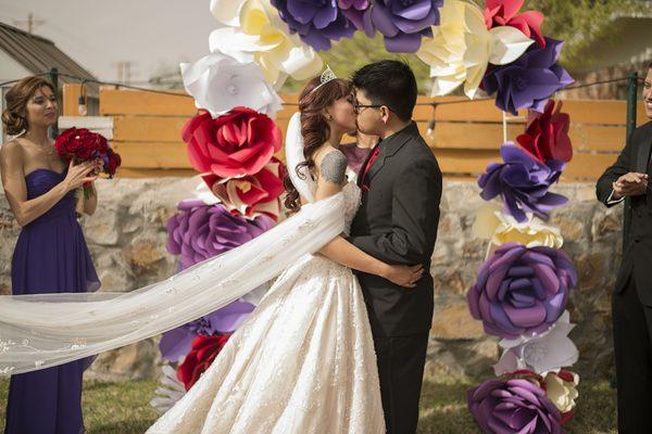 Our first kiss Captured by Omar Thank you!