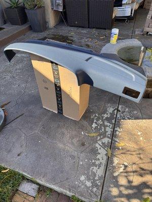 Dash after it's been painted.