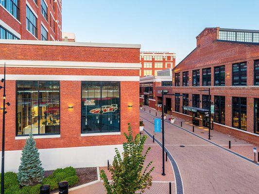 K&K Insurance offices at Electric Works, Fort Wayne, Indiana.