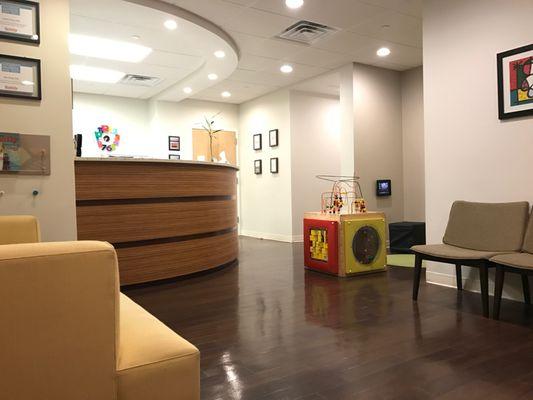 Welcome to our family-friendly, modern office!