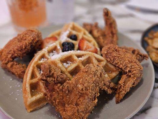 Chicken and waffles
