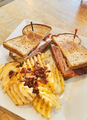 Club Sandwich on multigrain with loaded fries