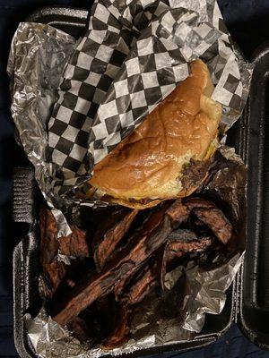 Turkey Burger and Sweet Potato Fries