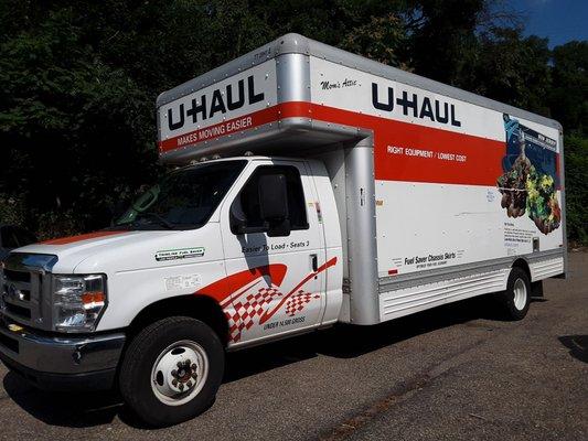 My 20-foot truck. I'll return tomorrow to pick up hitch for my car.