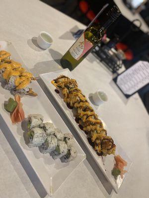 Monster roll. Texas roll. California roll