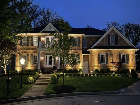 Landscape lighting installation