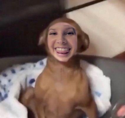 found this dog outside... cute!