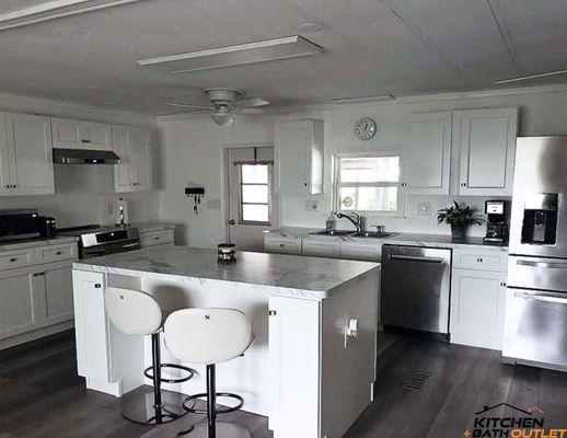 Entire Cabinetry built with us, from a sketch to reality, starting with our 3D renders all the way to yoiur kitchen.