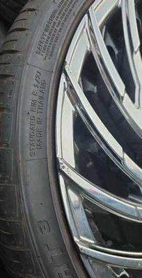 Curb rash on supposedly new rims