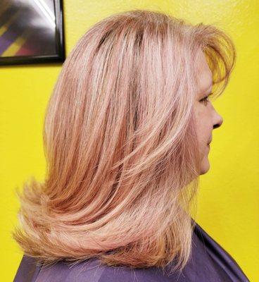 Beautiful new hi-lites & color with a new layered cut.