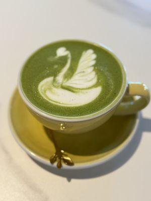 Matcha latte made with love