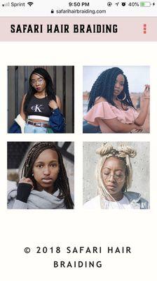 safari hair braiding