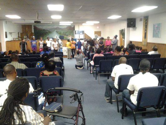 Enjoying Vacation Bible School at GBCA