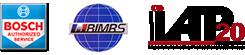 Proud member of BOSCH Service, BIMRS, and IAP20