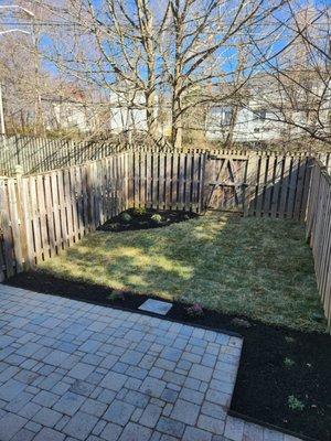 The backyard after the WOW factor was restored.